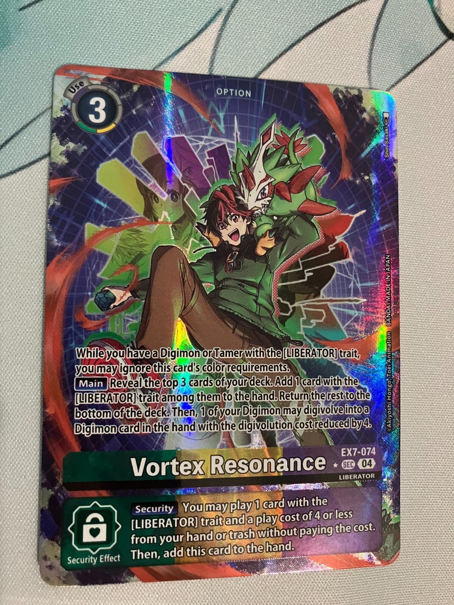 Vortex Resonance EX7-074 SEC Alternate Art Digimon LIBERATOR Near