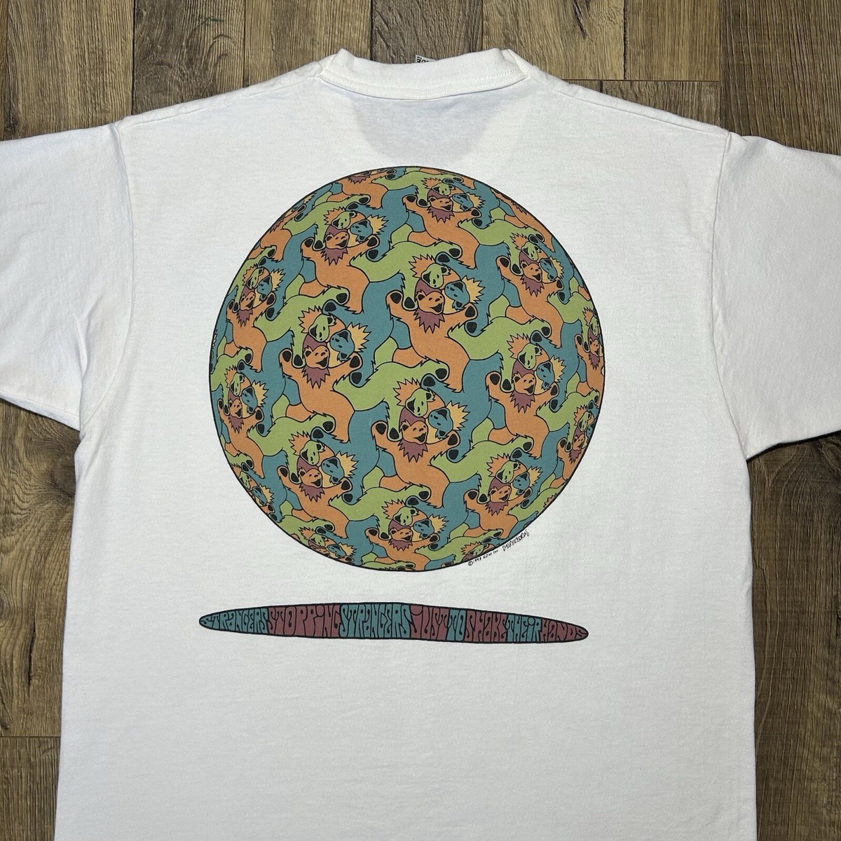 90sGrateful Dead M.C.エッシャーTシャツグレイトフル・デッド Vintage 1993 Grateful Dead MC Escher Liquid BLue, sz XL