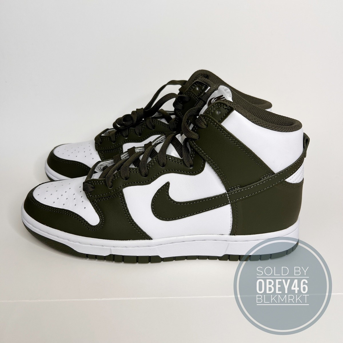 Nike Dunk High Retro Cargo Khaki Green DD1399-107 Size 9 | eBay