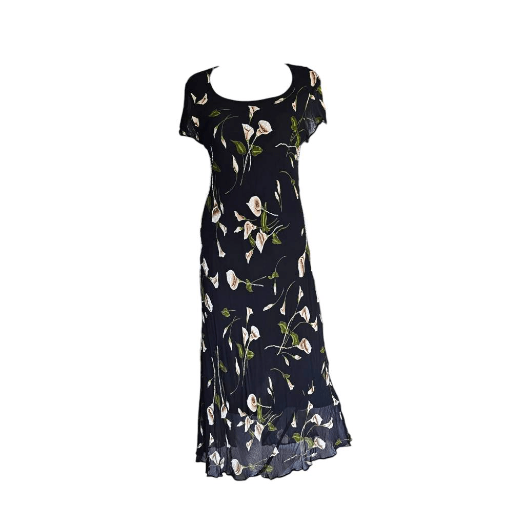 floral beaded maxi dress Kassie Beaded Sequin Floral Formal Dress main image 0