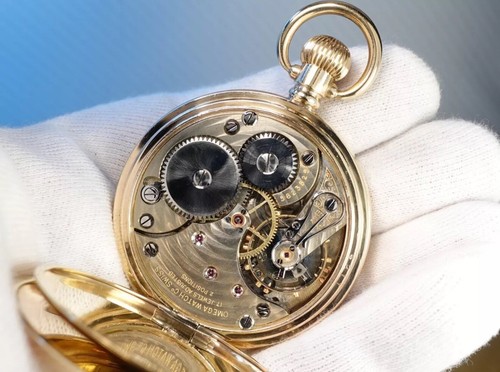 ⏱️ 1921 OMEGA - ANTIQUE - SWISS - GOLD PLATED - POCKET WATCH - Serviced - Runs - Picture 12 of 24