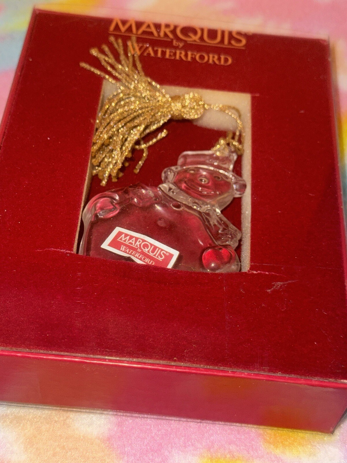 2009 Waterford Marquis Snowman Christmas Ornament