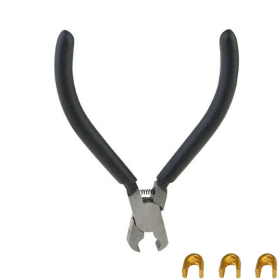 Archery Nocking Points Zange mit 3 Stück Kupfer Bowstring Nockschnalle