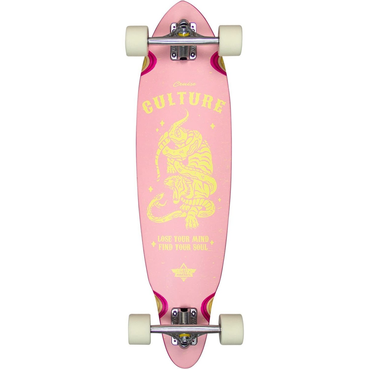 Dusters California Skateboards Culture Pink/Yellow Longboard