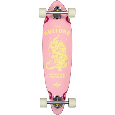 Dusters California Skateboards Culture Pink/Yellow Longboard