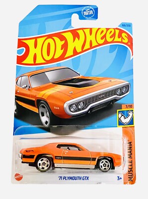 2022 Hot Wheels '71 Plymouth GTX Muscle Mania 7/10 - #166 | eBay