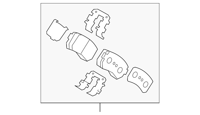 Pastillas de freno traseras para Kia (N/P 58302-D9A75)