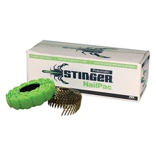 Stinger 1" Plastic Cap Roofing Nail Pac 2,000 Per Box