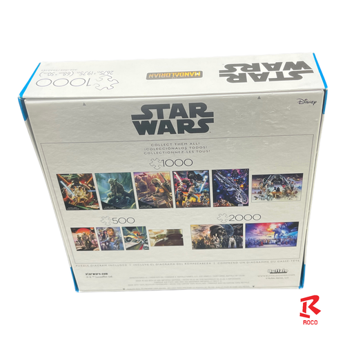 🧩Star Wars 1000 Piece Buffalo Jigsaw Puzzle The Mandalorian & The Child Yoda🧩 - Picture 6 of 7