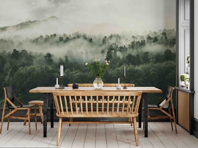 3D Hand Drawn Leaves Watercolor Self-adhesive Removable Wallpaper Murals 5