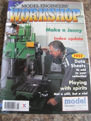MODEL ENGINEERS' WORKSHOP MAGAZINE JAN 1996 MAKE JENNY VIAL SPIRITS GEARS ENAMEL