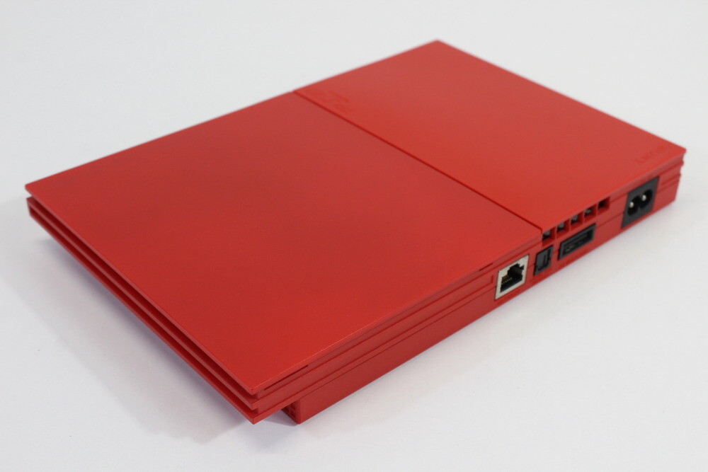 PlayStation 2 PS2 Slim Red Console Limited SCPH-90000 AC AV