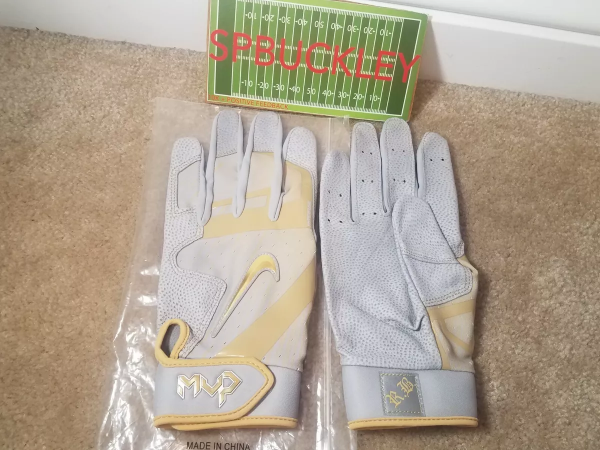 Recensie Vrijgekomen Nieuwe aankomst NIKE MVP ELITE PRO MLB #3 IAN KINSLER CUSTOM BASEBALL BATTING GLOVES, LARGE  | eBay