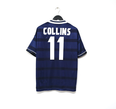 1998/00 Collins #11 Scotland Vintage Umbro Home Football Shirt (L) 1998 WC