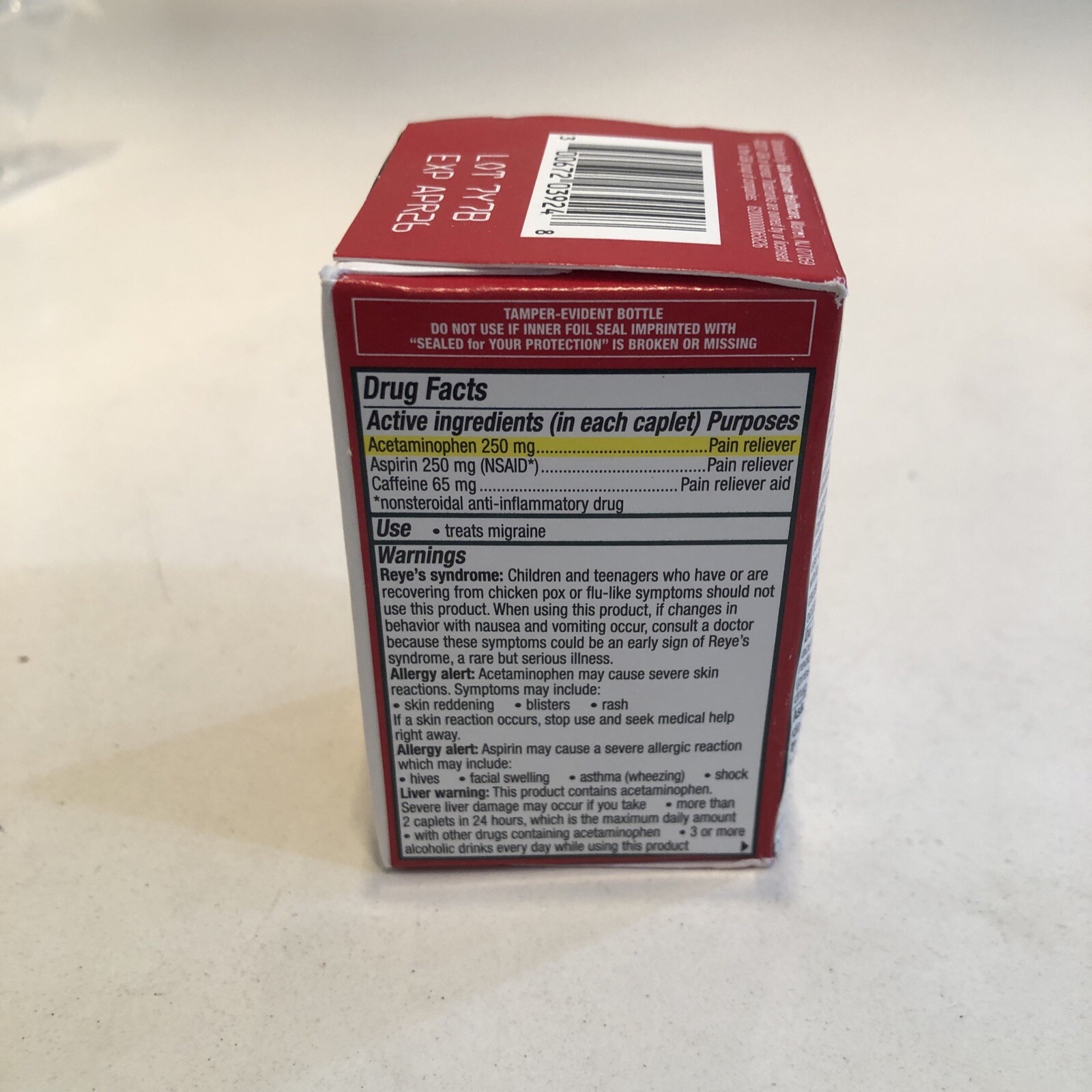 Excedrin Migraine Pain Reliever 24 Caplets