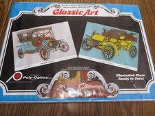 VINTAGE REVERSE GLASS PAINTING KIT 1972 CLASSIC ART POLY-OPTICS NEW SEALED