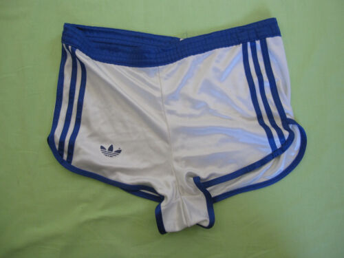 Short Adidas Ventex Blanc Vintage nylon Polyamide Running Oldschool 80'S - M - Photo 1/3
