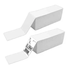 4000 4x6 Fanfold Direct Thermal Shipping Labels for Zebra Rollo Printers USA