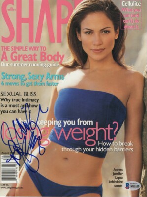 FM UK　december 1998  Jennifer lopez Jennifer Lopez Signed Autographed Magzine Cover Shape August