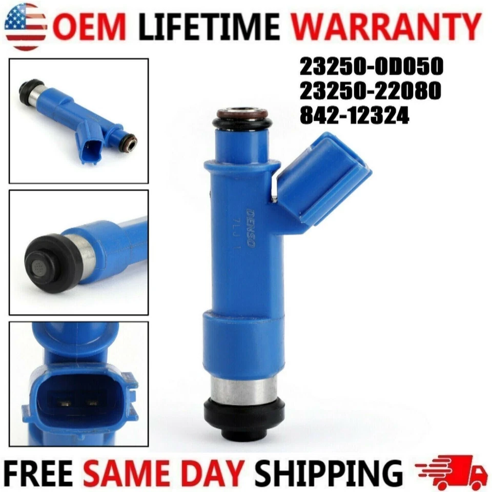 Inyectores de combustible X4 nuevos Denso para Pontiac Vibe 2005, 2006 1,8 L L L4 #23250-22080 Foto 2 de 3