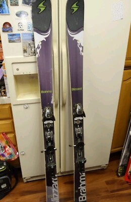 BLIZZARD BRAHMA 88 SKIS CARBON FIBER SIZE 173 CM WITH Z12 BINDINGS