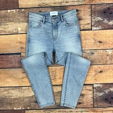 Current Elliott Skinny Jeans Size 27 Tonal Colorblock Pocket Denim Stretch