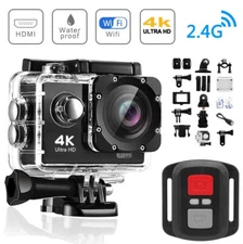 4K Action Camera/Sport Camera Wifi 1080P HD Waterproof Camcorder Remote 170°