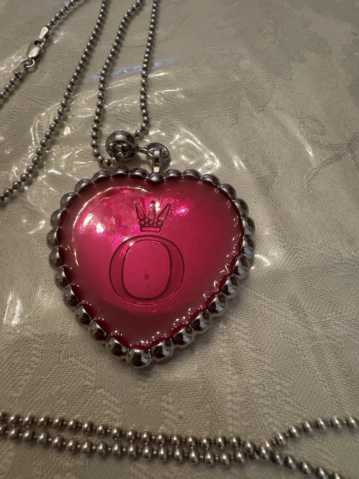 Pandora Corazón Esmalte En 28” Cuentas Esterlina 925 Italia Cadena Plata - Leer Foto 2 de 4