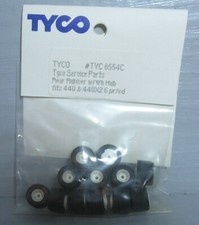  6554C "NEW" OLD STOCK 6 PRS TYCO REAR RUBBER TIRES W/WTE HUB FITS 440  440X2