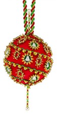 The Cracker Box Inc Christmas Ornament Kit Christmas Bells on Red