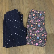 CARTER S 2 PAIRS OF GIRLS LEGGINGS SIZE 5