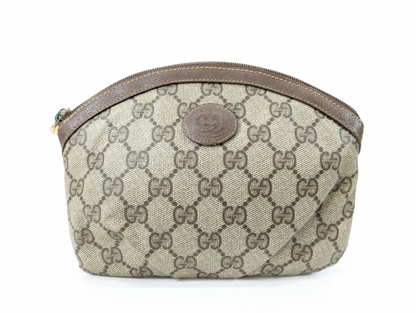 Sac à main pochette PVC Gucci GG vintage authentique
