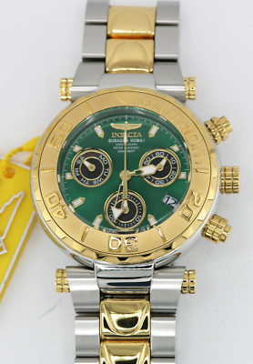 NEW INVICTA 25804 SUBAQUA NOMA I SWISS CHRONOGRAPH GREEN DIAL WATCH 47MM LIMITED