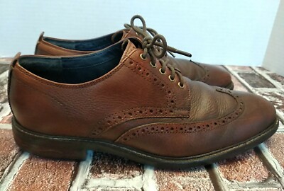 Cole Haan Men's Sz 9.5 Zerogrand Grand.Os Pebbled Leather Wingtip Oxford C27089