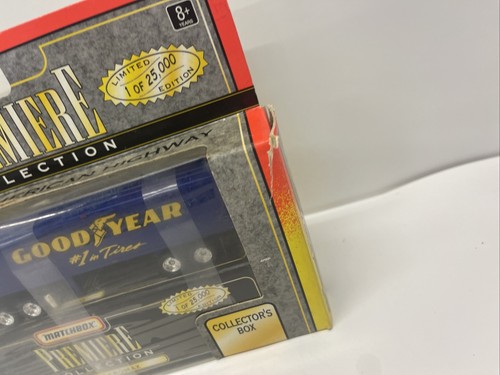 1996 Matchbox Premiere Collection Series 1 GOODYEAR Truck and Trailer - New! - Picture 6 of 19