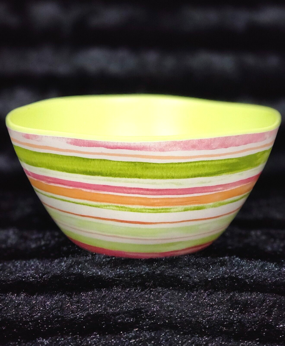 Tommy Bahama Melamine Soup Cereal Bowls 8pc Striped 6