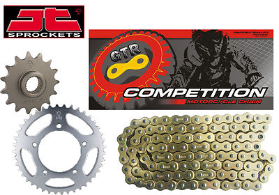 PASST ZU KTM 400 EXC Enduro Racing 01-02 Gold Heavy Duty GTR Kette und Ritzel Kit