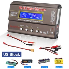 B6 V3 Smart Battery Balance Charger 80W Digital Discharger For RC LiPo NIMH LiHV