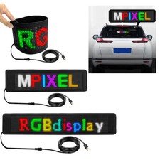 Foldable APP Programmable Car LED Sign Colorful Scrolling Message Display Board