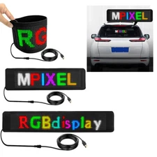 Foldable APP Programmable Car LED Sign Colorful Scrolling Message Display Board