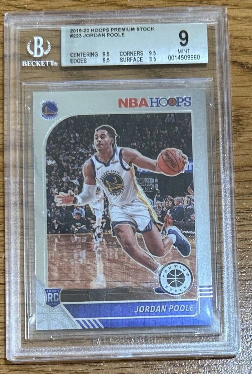 2019-20 Panini NBA Hoops Premium Stock JORDAN POOLE Rookie 2019-20 Panini NBA Hoops Premium Stock JORDAN POOLE Rookie