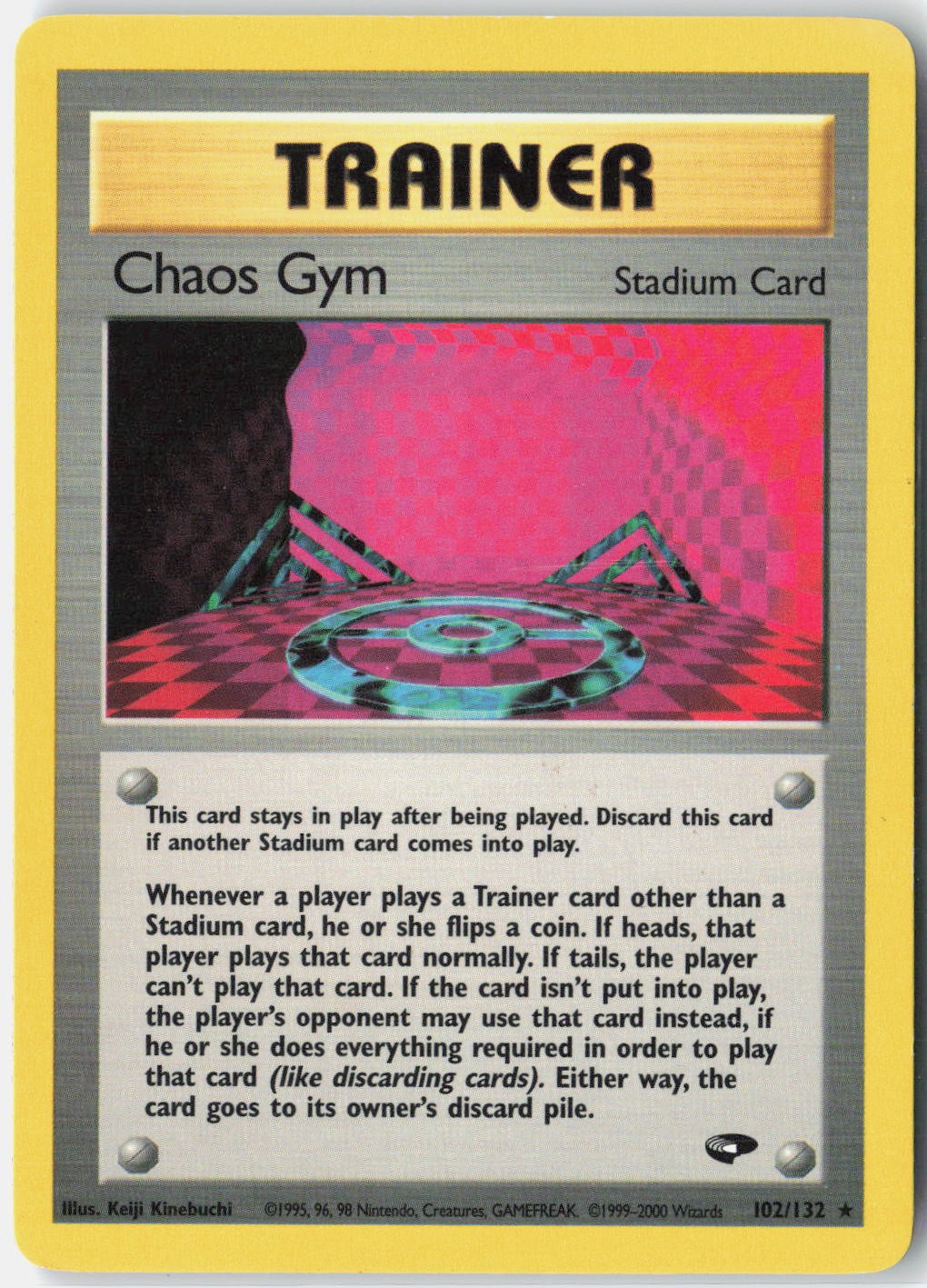 Chaos Gym Gym Challenge 102/132 Pokemon Card Unlimited