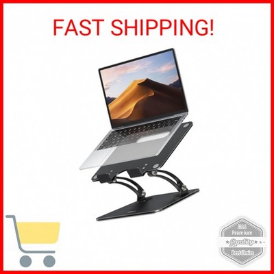 Nulaxy Fully Adjustable Laptop Stand for Desk, Dual Foldable Computer Riser with