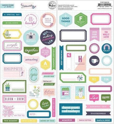 PinkFresh Cardstock Stickers Noteworthy