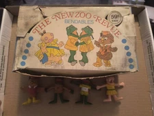 New Zoo review  bendable figures 1973 Imperial toy Complete Set with display box