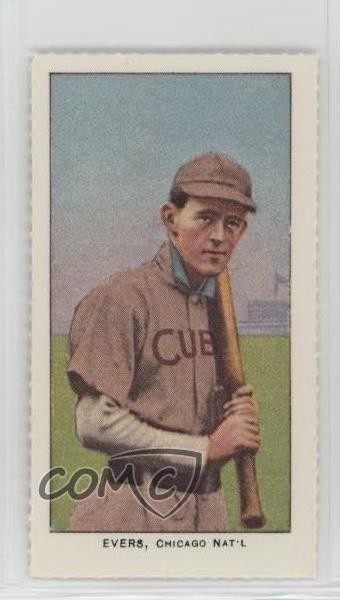 1983 Renata Galasso 1909-11 T206 Reprints Johnny Evers (Piedmont Back) HOF 9ca
