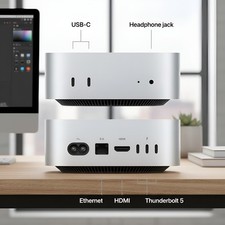 Apple Mac mini M4 10-Core CPU GPU 16GB RAM 512GB SSD Compact