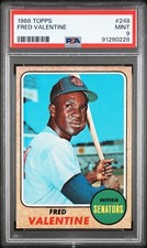 1968 TOPPS #248 FRED VALENTINE PSA 9