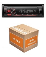 Autoradio Mit Pioneer MVH-S320BT FüR Vw Polo 9N Bluetooth Usb
