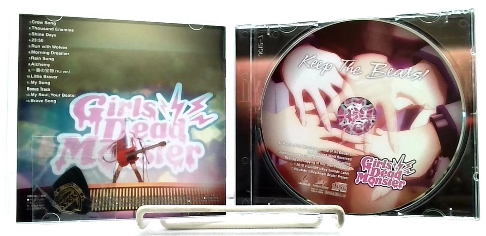 TV Anime Angel Beats Galdemo Girls Dead Monster CD Album Keep The Beats OBI - Image 3 of 4